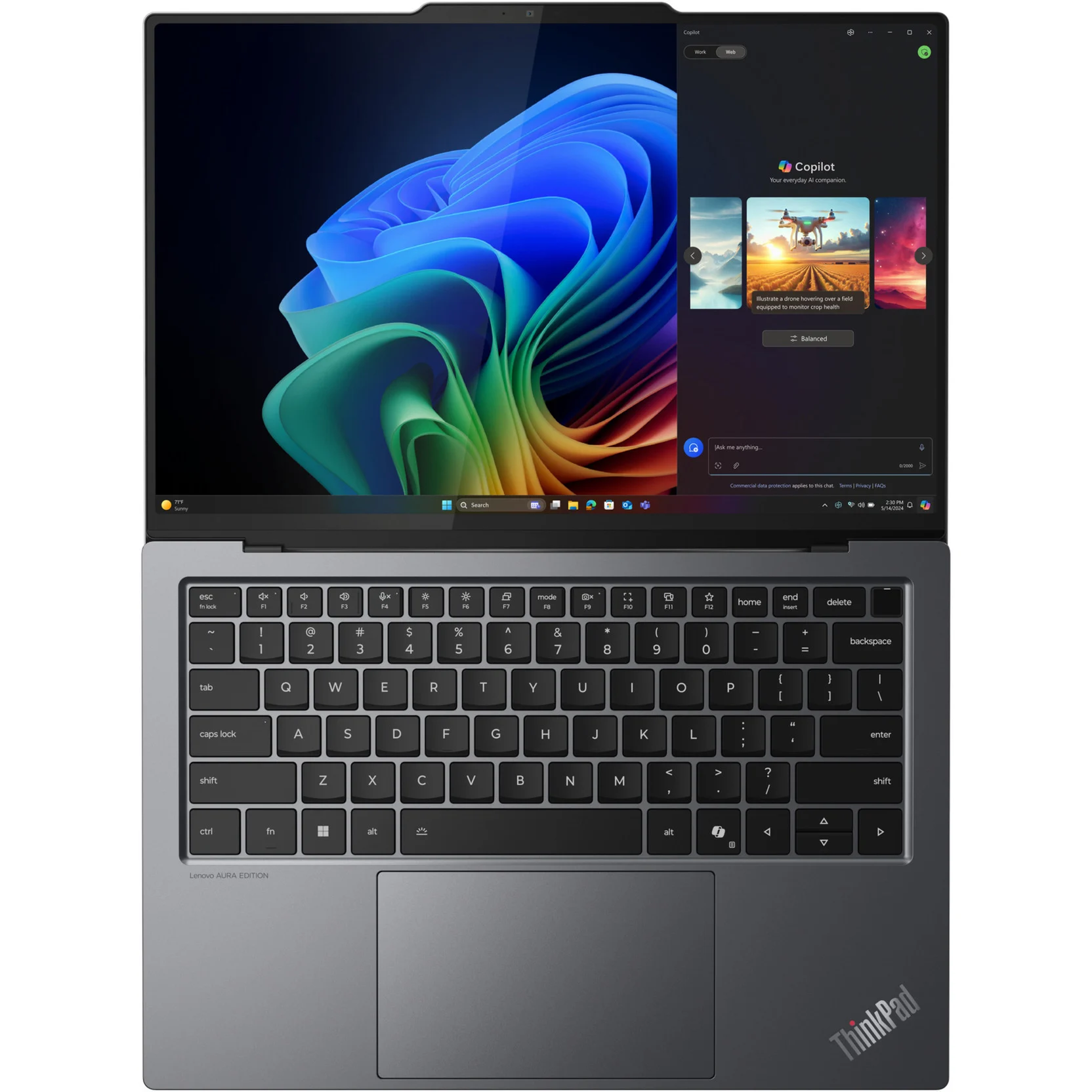 Laptop Lenovo ThinkPad X9-14 G1 / Ultra 7 258V / 32GB / 1TB / 14" WUXGA OLED IPS / Intel Arc 140V / e zezë - Figura 3