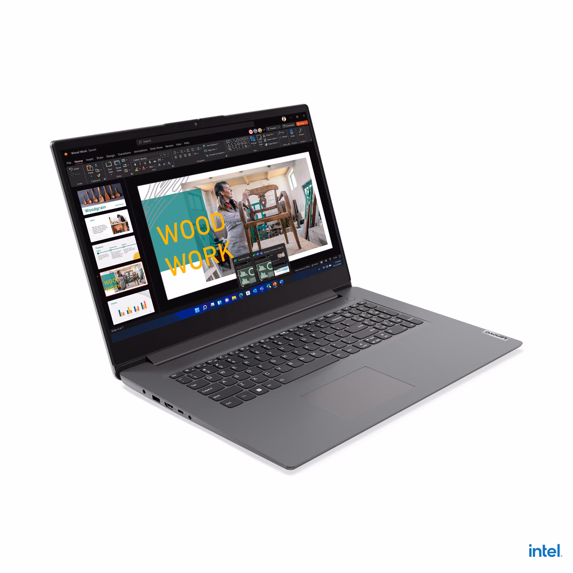 Laptop Lenovo V17-IRU / i5-13420H / 8GB DDR4 / 512GB / 17.3" Full HD IPS / Intel UHD Graphics - Gri