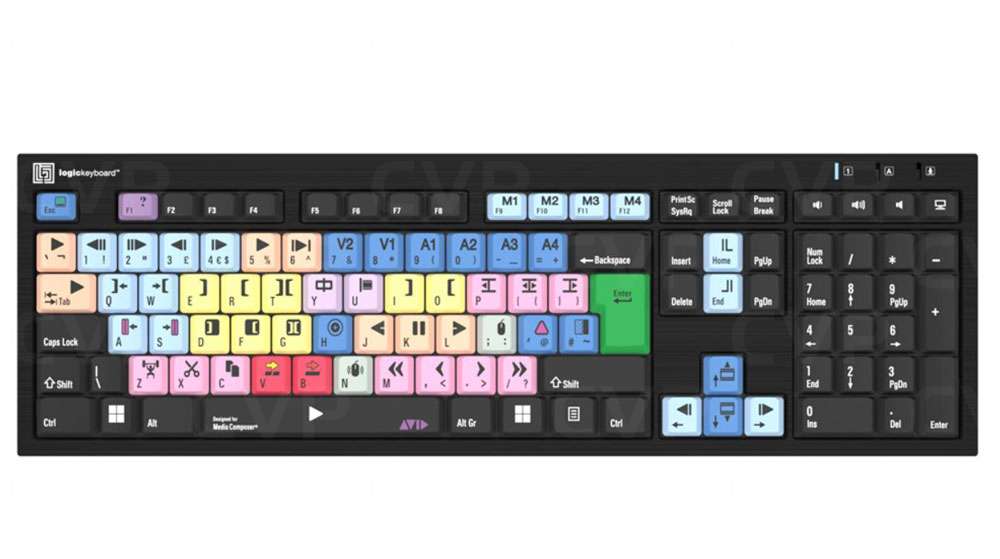 Tastierë me kabllo LogicKeyboard Avid Media Composer Slim / UK Layout - Zezë