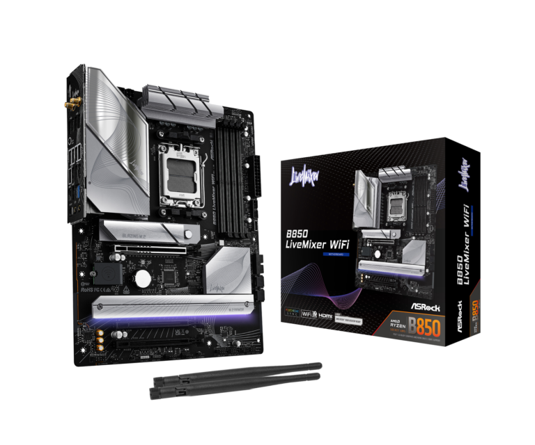 Pllakë Amë AM5 ASROCK B850 LiveMixer WiFi