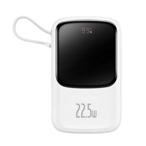 Powerbank Baseus Qpow Pro 10000 mAh, 22.5W, i bardhë