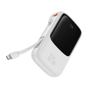 Powerbank Baseus Qpow Pro 10000 mAh, 22.5W, i bardhë