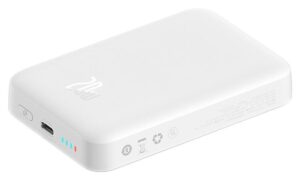 Powerbank Baseus Magnetic Mini 10000mAh, 20W, i bardhë