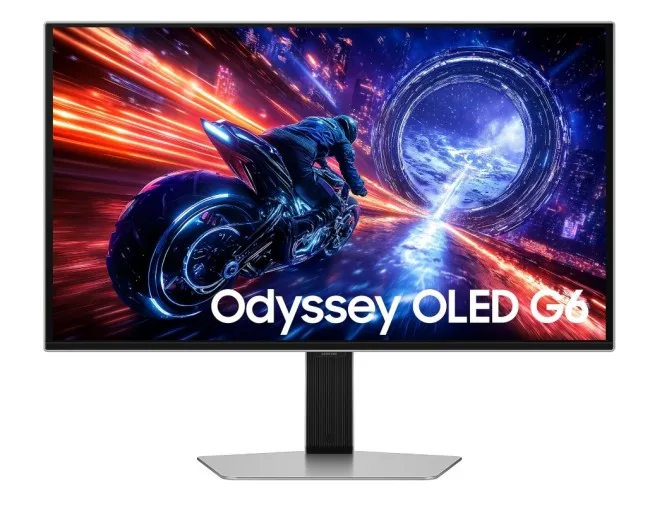 Monitor Gaming Samsung Odyssey G6 LS27FG602SUXEN / 27"/ Quad HD OLED / 500Hz / 0.03ms / HDMI+DP+USB-B +USB-C- Argjendi
