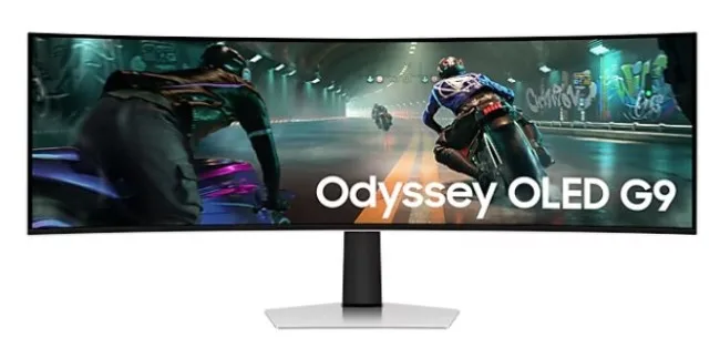 Monitor Gaming Samsung Odyssey G9 LS49DG910SUXEN / 49''/ DQHD OLED / 144Hz / 0.03ms / Curved / HDMI+USB+DP - Argjend