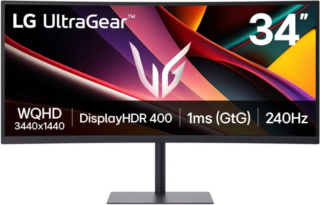 Monitor Gaming LG UltraGear 34G630A-B / 34"/ UWQHD VA Curved / 240Hz / 1ms / HDMI+DP+USB-C - Zezë