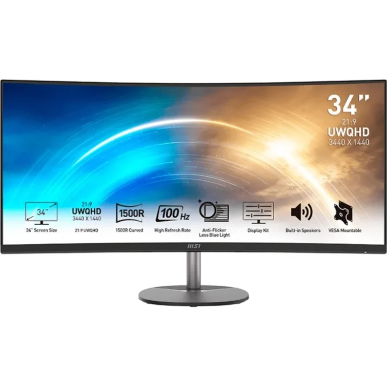 Monitor MSI PRO MP341CQDE / 34″ / 3440×1440 / 100Hz / VA / I zi