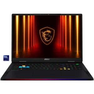 Laptop Gaming MSI Raider 18 HX AI A2XWIG-075 / Core Ultra 9 285HX / 64GB / 4TB / 18 inch WQUXGA Mini LED 120Hz / RTX 5080 16GB / e zezë