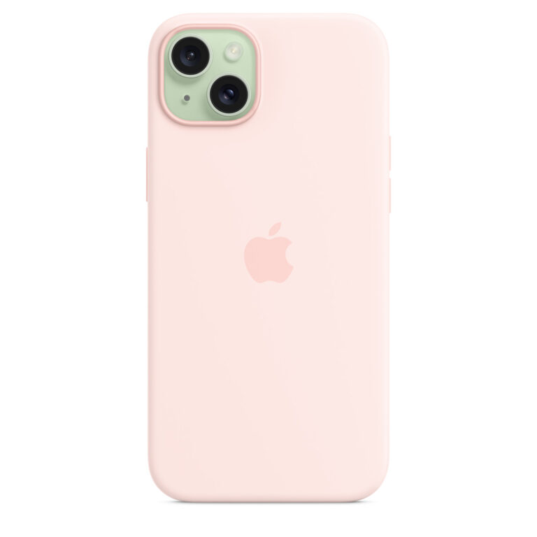 APPLE iPhone 15 Plus Silicone Case with MagSafe - Light Pink