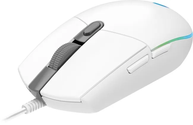 Maus Gaming Logitech G102 Lightsync – Bardhë