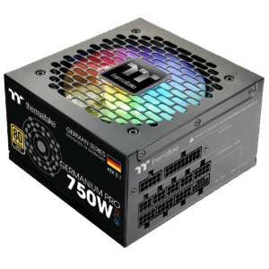 Furnizues Energjie PSU Thermaltake Germanium Pro RGB 750W ATX Power Supply / Fully Modular / 80+ Gold / RGB Lighting – Zezë