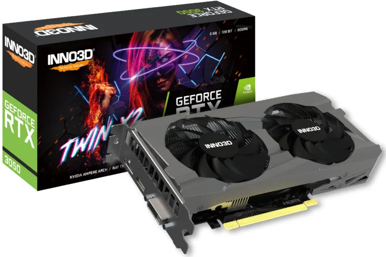 Kartelë Grafike NVIDIA PCIE RTX 3050 6GB Inno3D Twin X2 GDDR6