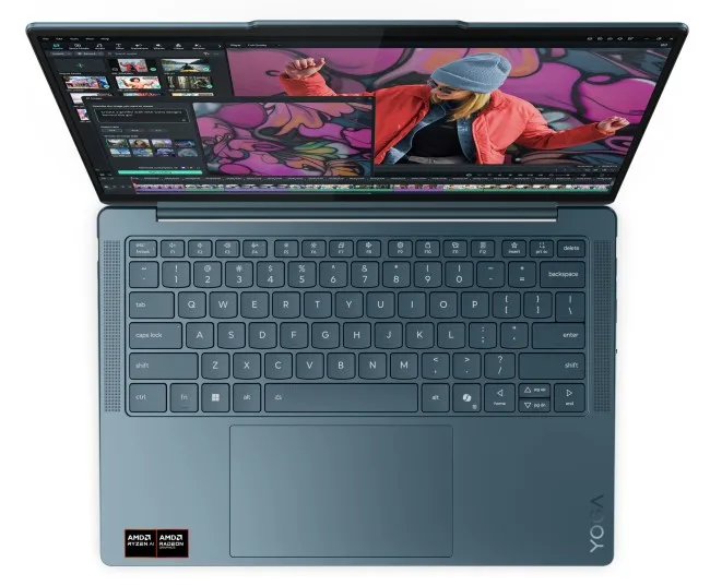 Laptop Lenovo YOGA Slim 7 14 / Ryzen AI 5 340 / 16GB LPDDR5 / 512GB / 14" WUXGA OLED / AMD Radeon 840M - Blu - Figura 3