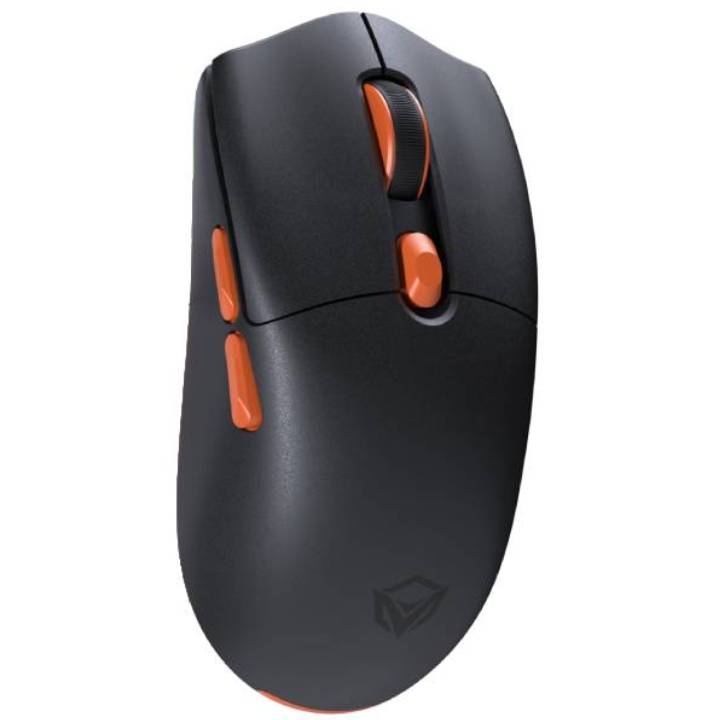 Maus Gaming Meetion Air GW33 Tri-Mode / Butona 6 / 64 g / 200-10000 DPI / USB / 2.4G+Bluetooth / e zezë
