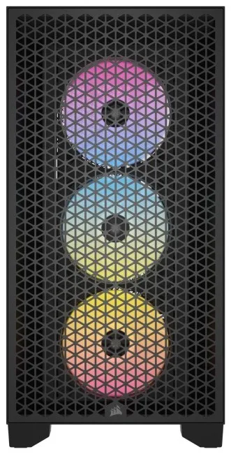 Kasë Corsair 3000D RGB Tempered Glass – Zezë