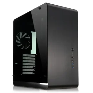 Kasë Jonsbo UMX4 Window Midi-Tower Tempered Glass - Zezë