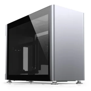 Kasë Jonsplus i100 Pro Mini-ITX Tempered Glass – Argjend