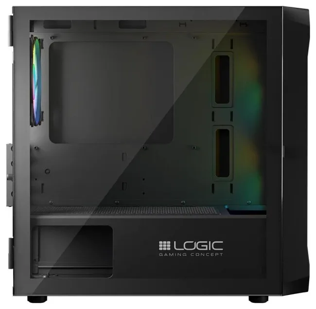 Kasë Logic Portos ARGB Mini-Tower - Zezë - Figura 4