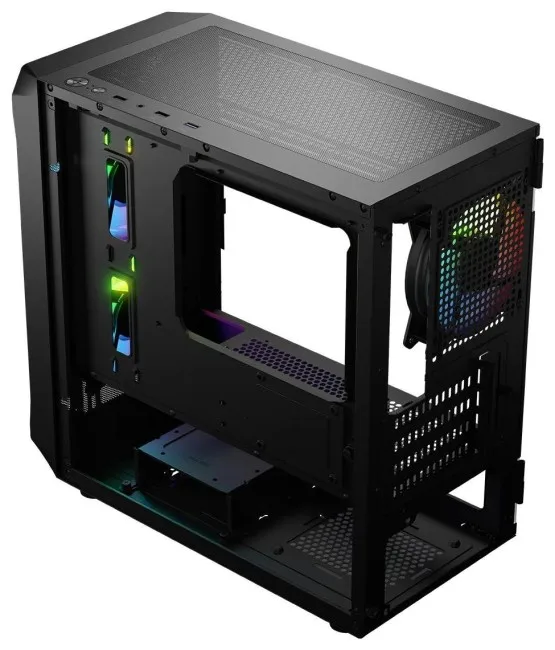 Kasë Logic Portos ARGB Mini-Tower - Zezë - Figura 6