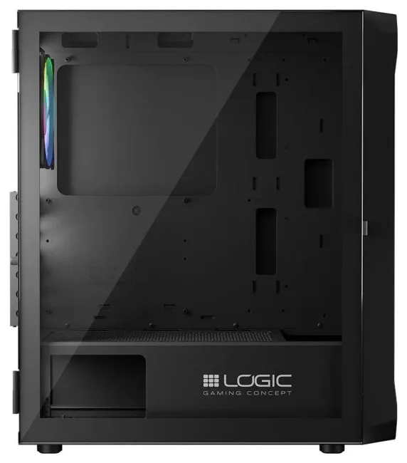 Kasë Logic Portos ARGB Midi-Tower – Zezë - Figura 4