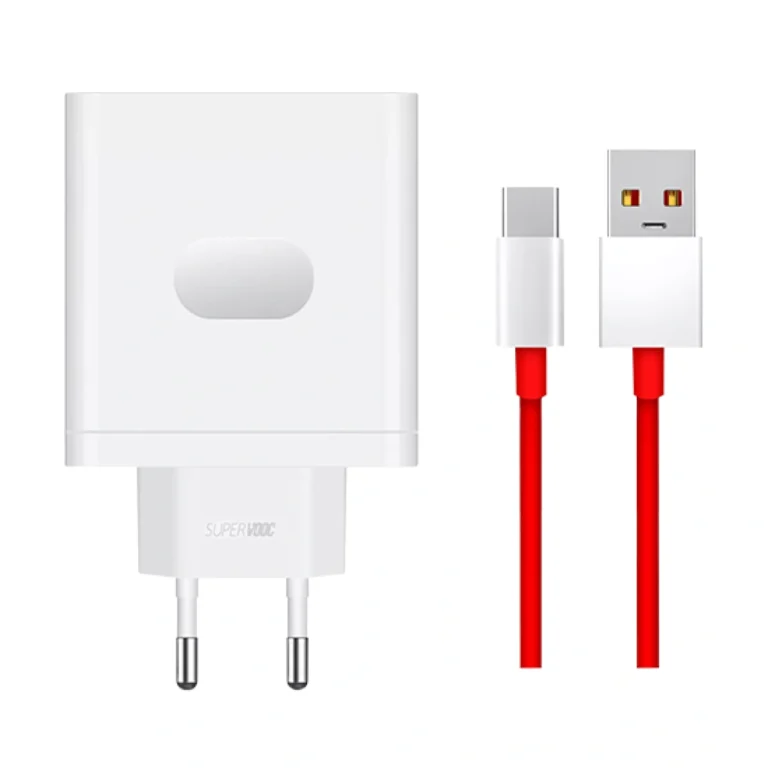 Kabllo / Adapter OnePlus 100W USB-A SuperVOOC Adapter / Cable – Bardhë