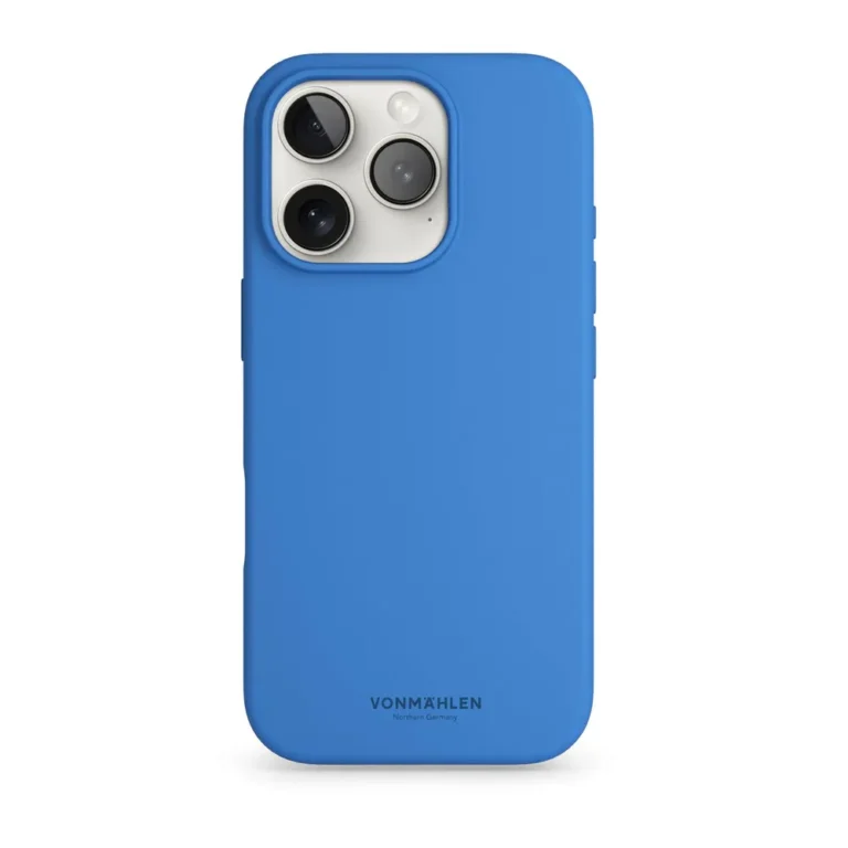 Aksesorë për telefon Vonmählen Soft Silicone Case për Apple iPhone 16 Pro Max - Blu (Sky Captain)