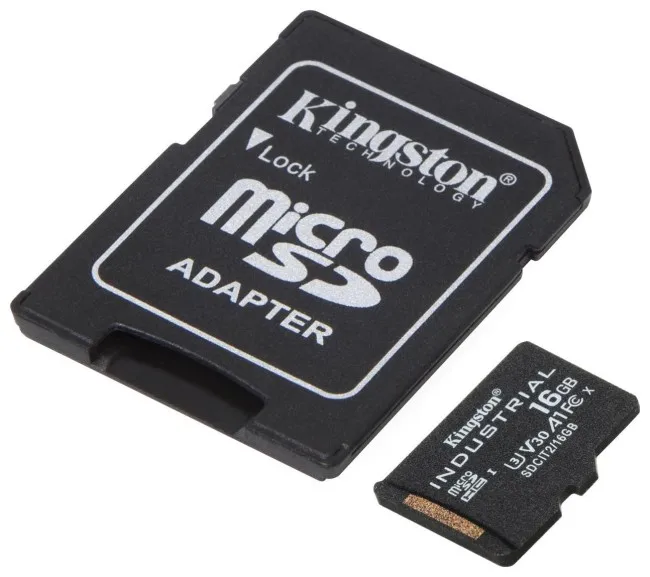 Kartë memorie Kingston Industrial microSDHC / 16GB / me SD Adapter - Figura 3