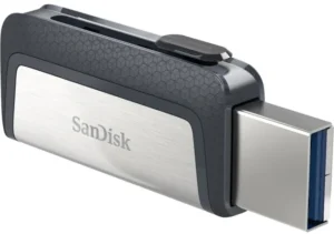 USB Flash Drive SanDisk Ultra Dual Drive – 256GB / USB Type-C - Gri / Zezë