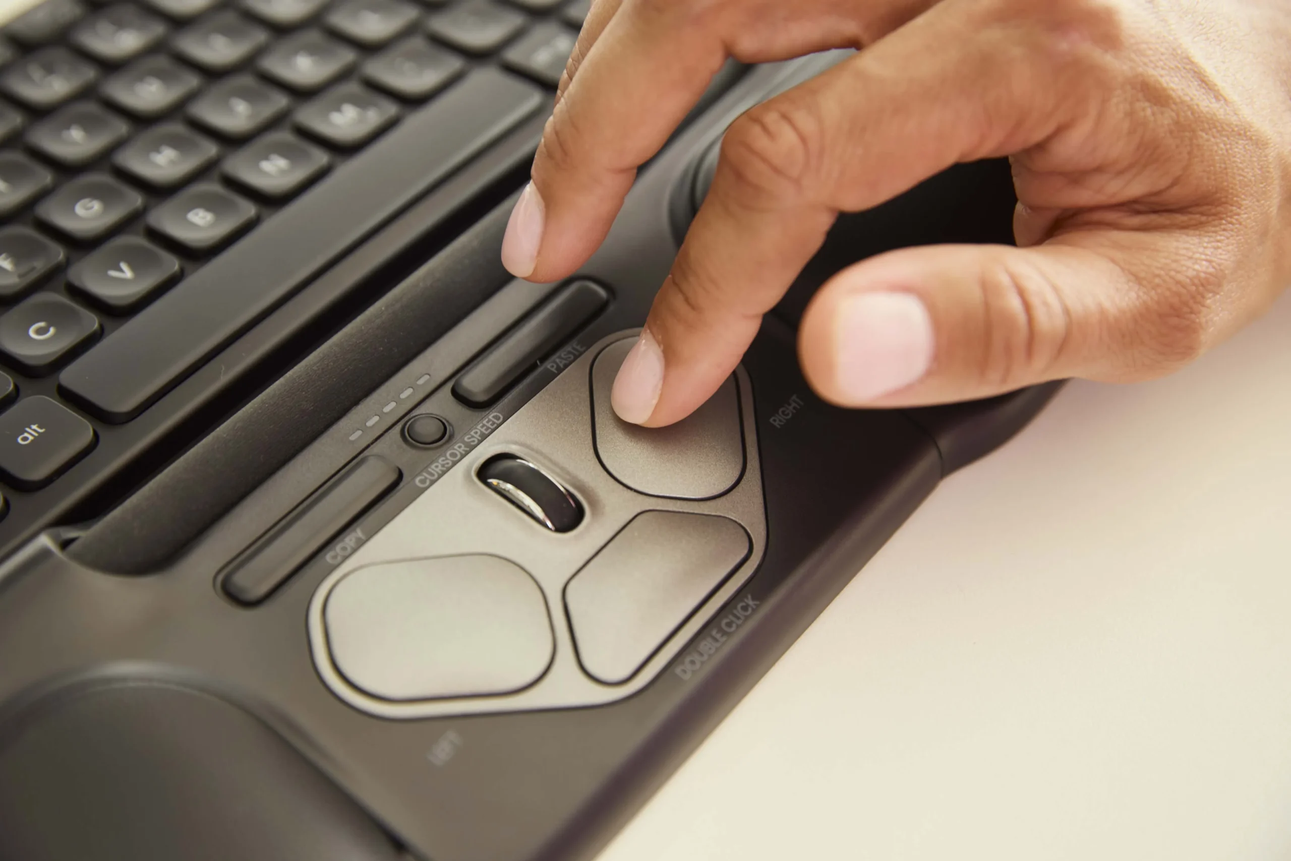 Maus me kabllo Contour RollerMouse Pro3 USB-C - Zezë/Gri - Figura 2