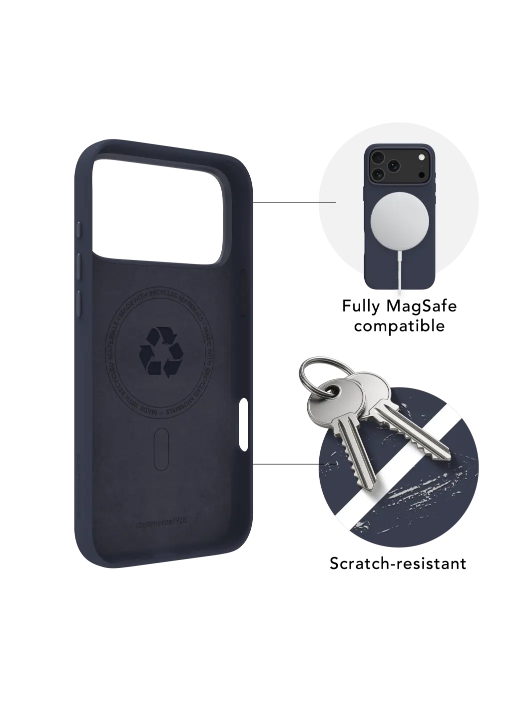 Aksesorë Apple dbramante1928 Roskilde MS ICON Case / iPhone 17 Pro Max - Blu e mbyllur - Figura 4