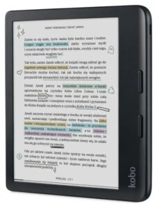 E-book Kobo Libra Colour / 7 inch / 1GB / 32GB / Bluetooth / Wi-Fi / E zezë