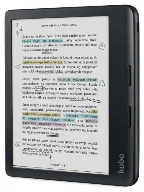 E-book Kobo Libra Colour / 7 inch / 1GB / 32GB / Bluetooth / Wi-Fi / E zezë