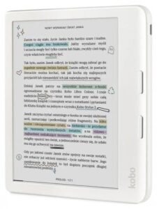 E-book Kobo Libra Colour / 7 inch / 1GB / 32GB / Touchscreen / Bluetooth / Wi-Fi / E bardhë