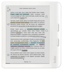 E-book Kobo Libra Colour / 7 inch / 1GB / 32GB / Touchscreen / Bluetooth / Wi-Fi / E bardhë