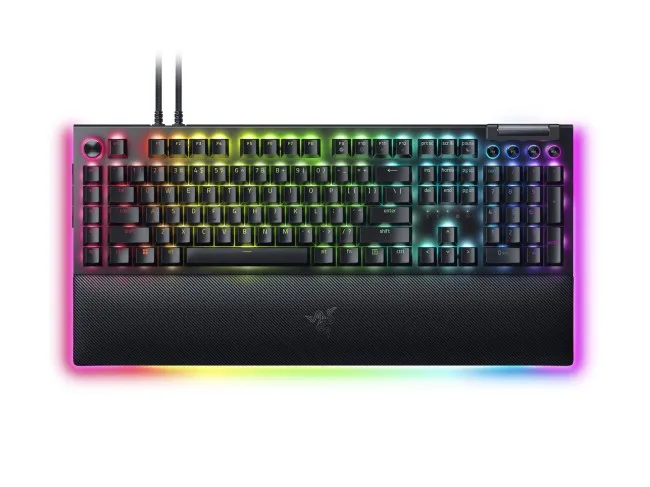 Tastierë Gaming Razer BlackWidow V4 Pro Green Switch / Wired / QWERTY / US Language - Zezë