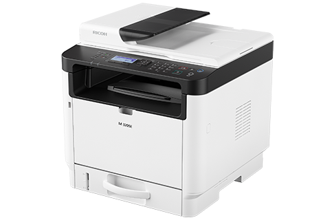 Printer Multifunksional Ricoh M 320SE / Print, Copy, Scan / A4, A5, A6, B5, B6 / Bardhë e zi / up to 32 ppm / Lan, USB / e bardhë