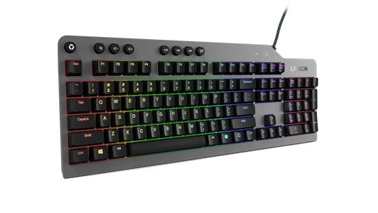 Tastierë Gaming Lenovo Legion K500 RGB / Backlight & Palm Rest - Gri/Zezë - Figura 5
