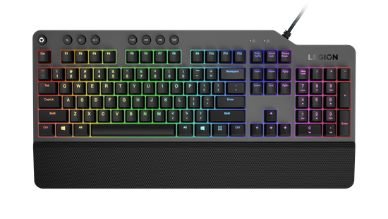Tastierë Gaming Lenovo Legion K500 RGB / Backlight & Palm Rest - Gri/Zezë