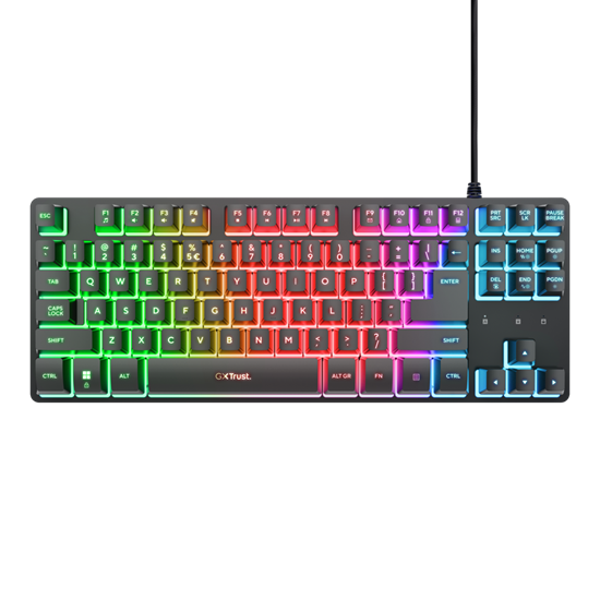 Tastierë Gaming Trust GXT 833 Thado – TKL / Anti‑Ghosting / RGB / Wired 1.5m – Zezë