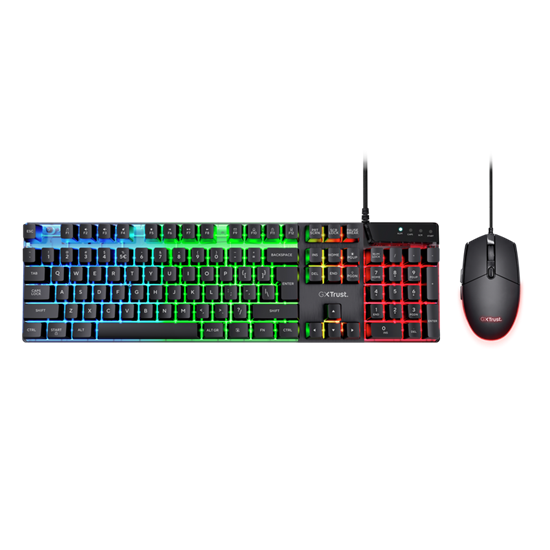 Combo (Tastierë&Maus) Gaming Trust GXT 838 Azor / RGB / Wired – Zezë - Figura 2