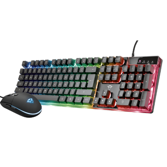 Combo (Tastierë&Maus) Gaming Trust GXT 838 Azor / RGB / Wired – Zezë