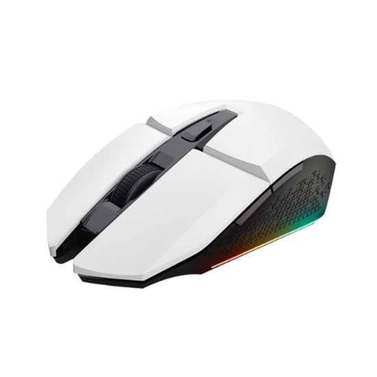 Maus Gaming Trust GXT 110 Felox / 4,800 DPI / LED / i Rikarikueshëm - Bardhë