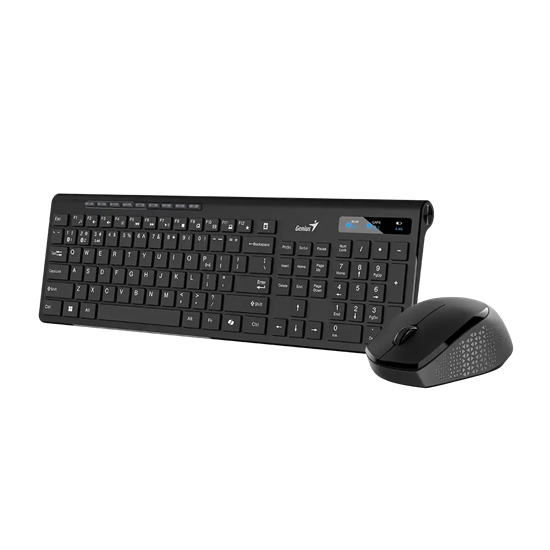 Combo (Tastierë & Maus) Genius SlimStar 8230 / Wireless BT / Dual Mode (Bluetooth + 2.4 GHz) - Zezë - Figura 2