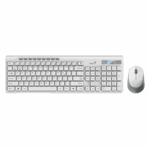 Combo (Tastierë & Maus) Genius SlimStar 8230 / Wireless BT / Dual Mode (Bluetooth 5.3 + 2.4 GHz) - Bardhë