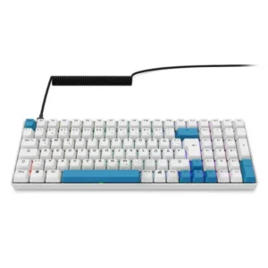 Tastierë Gaming Sharkoon SGK50 S2 PBT Gateron G Pro 3.0 Yellow / German Layout / QWERTZ - Bardhë