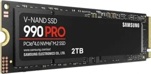 SSD Samsung 990 Pro / 2TB / 7450/6900 MB/s / M.2 / PCIe 4.0 x4 NVMe 1.3c / E zezë