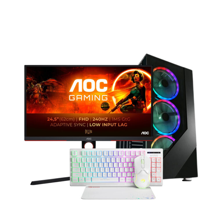 SUMMER BUNDLE SERIES 1 / Ryzen 7 5700X / 16GB DDR4 / 500GB / RTX 5060 Ti 8GB + MON 25 AOC 25G3ZM/BK 240Hz + Marvo CM310