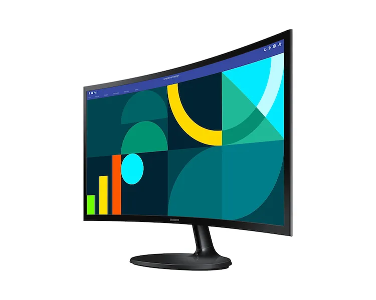 Monitor Samsung S24D364GAU / LS24D364GAUXEN / 24"/ Full HD VA / LCD / 100Hz / 4ms / Curved / HDMI+VGA - Zezë - Figura 2