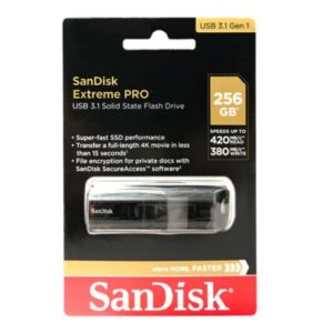 USB Flash Drive CARD Sandisk 256GB Extreme PRO CZ880 USB 3.1
