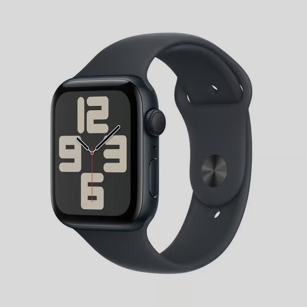 Apple Watch SE (2024) GPS 40mm Midnight Aluminium Case with Sport Band S/M - Midnight